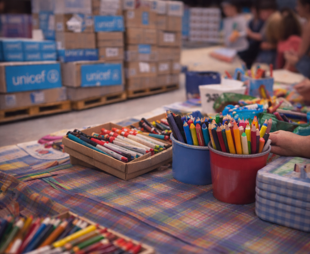 Humanitarian Milestone: UNICEF Delivers Art and Recreational Supplies to Children in Gaza After Two Years
