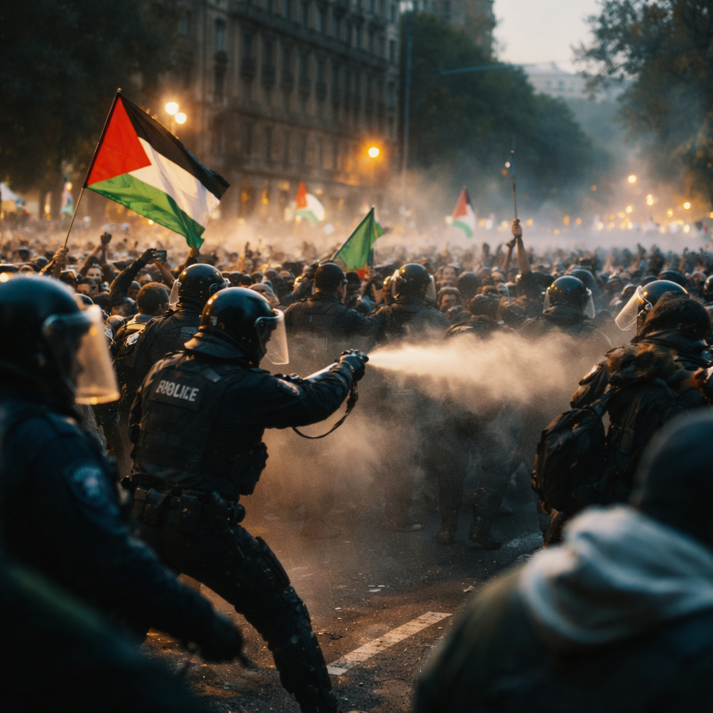 Australia Police Pepper-spray Sydney Protesters Opposing Isaac Herzog Visit As March Attempt Triggers Arrests